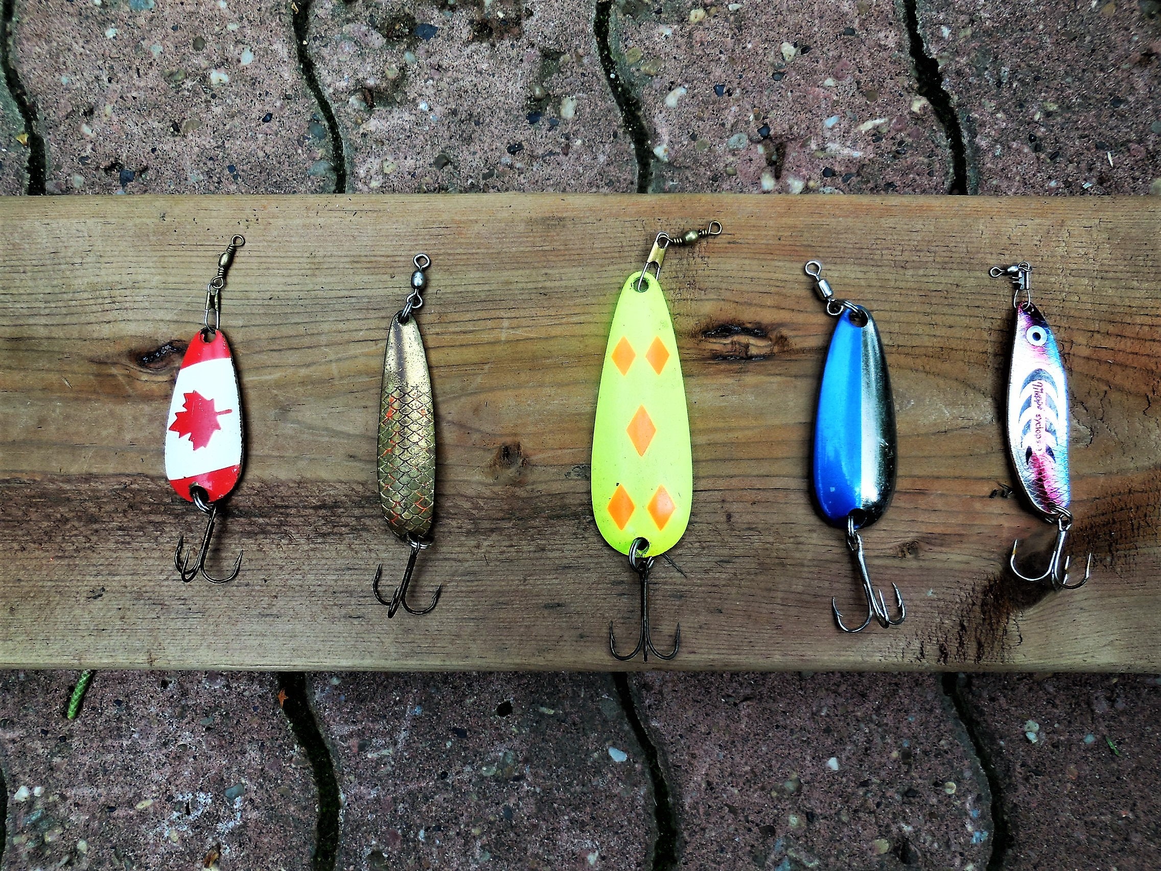 Vintage Fishing Lure Lures Lot Gift for Fathers Day Lot of Five 5