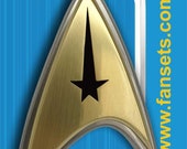 Star Trek Discovery ENTERPRISE COMMAND FULL size delta magnet Licensed FanSets
