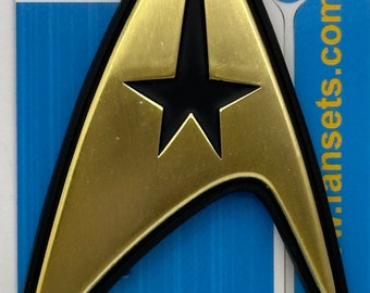 Star Trek The ORIGINAL Series Delta GOLD Metal MAGNET