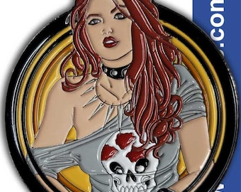 Zenescope Angelica BLACKSTONE Hellchild Licensed FanSets PinUp Pin