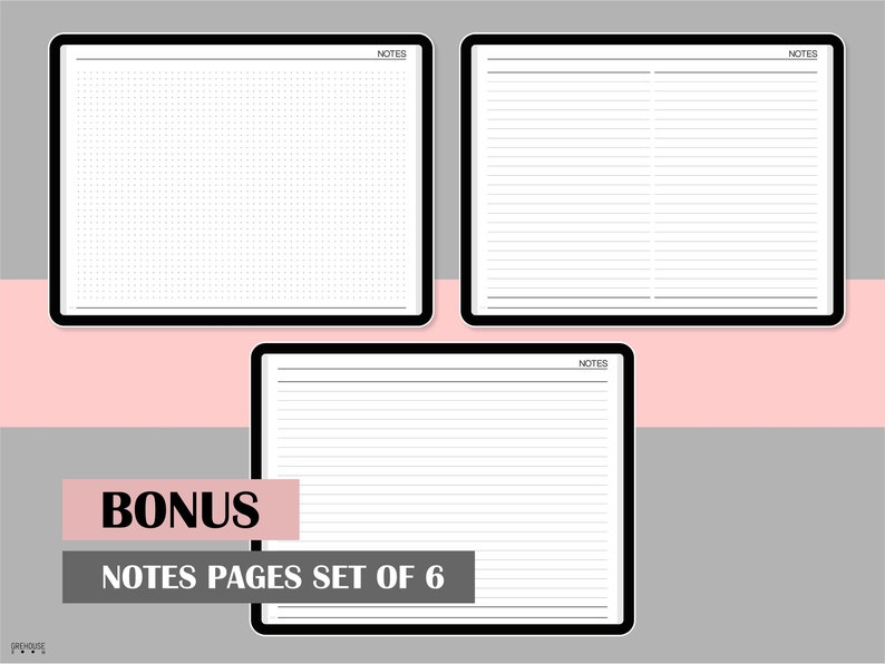 Daily Planner Ipad Planner Template Hourly Planner Landscape Etsy