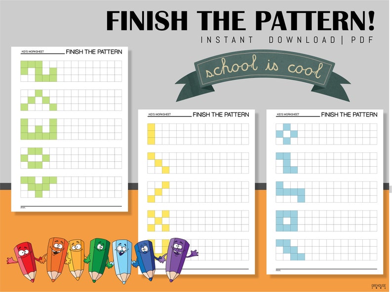 Printable Homeschool worksheets Kindergarten Practice sheets | Etsy