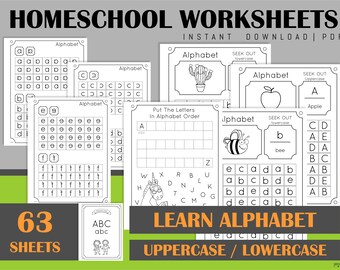 Grade 1 Homeschool Printables Workbook Practice Sheets | Etsy