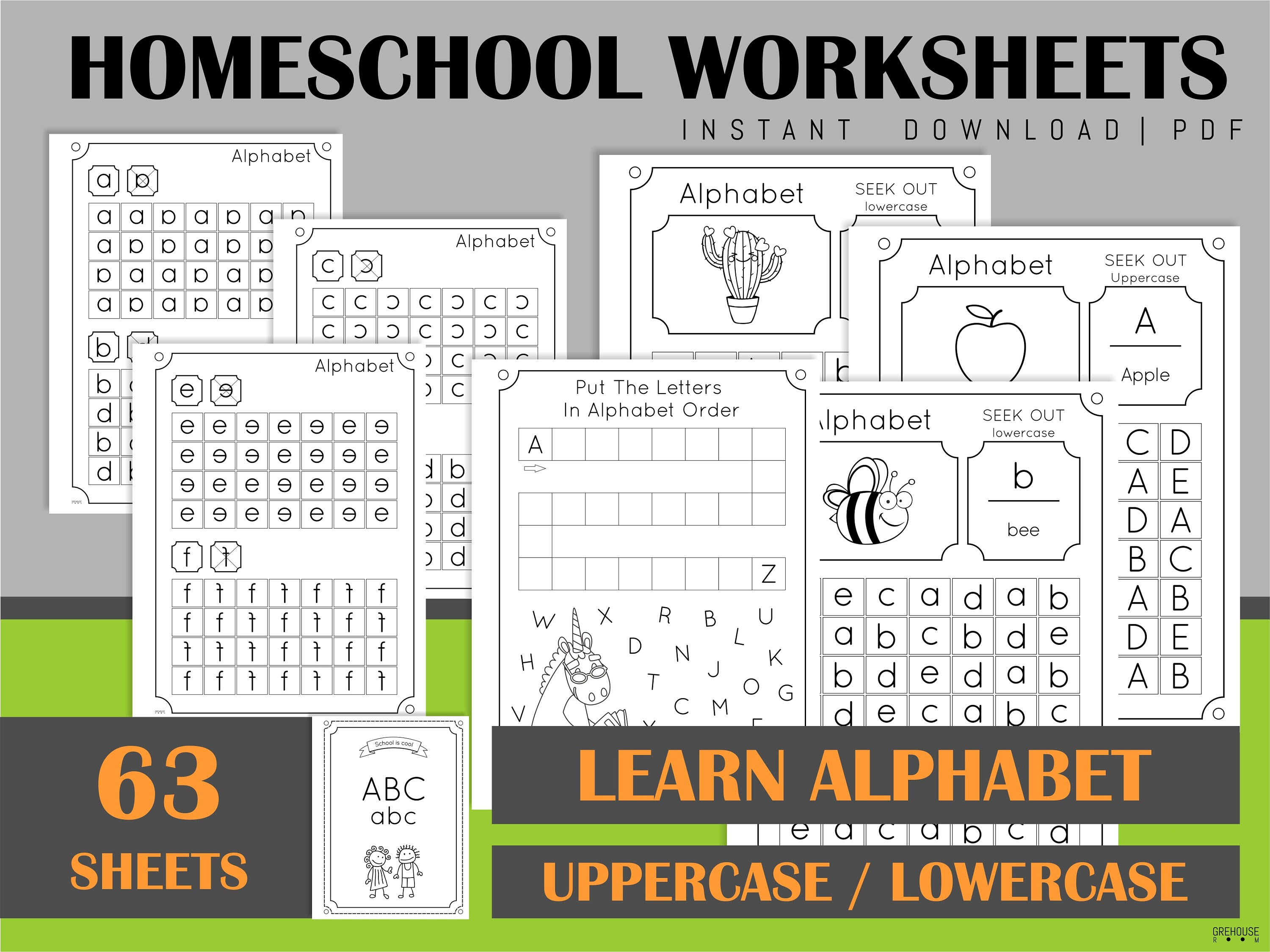 printable homeschool lettering worksheets practice sheets for etsy australia