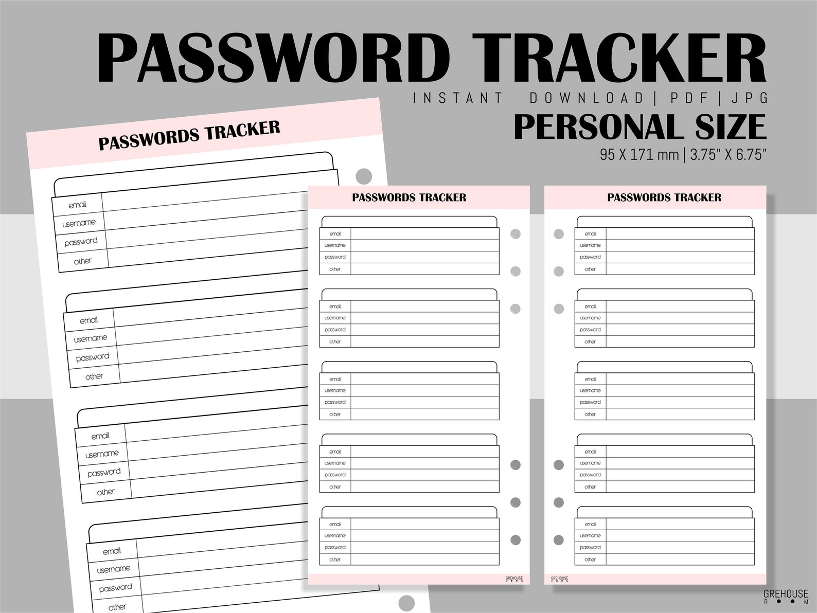 Password personal. Печатать организатор. Размер отверстия органайзера размера Filofax personal.