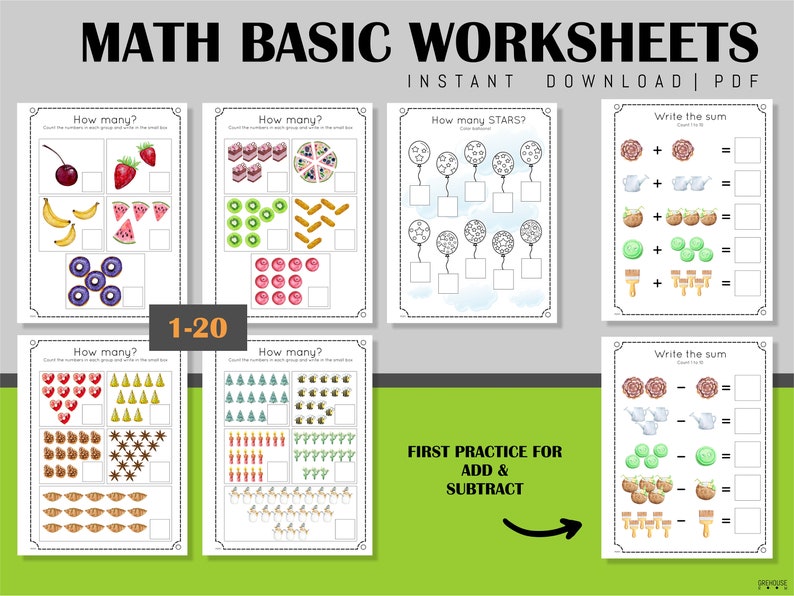 Grade 1 Homeschool Printables Workbook Practice Sheets - Etsy