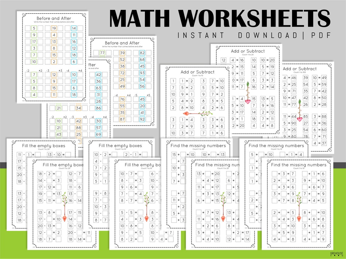 Grade 1 Homeschool Printables Workbook Practice Sheets - Etsy