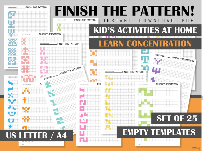 children activities sheets homeschool printables pre k etsy