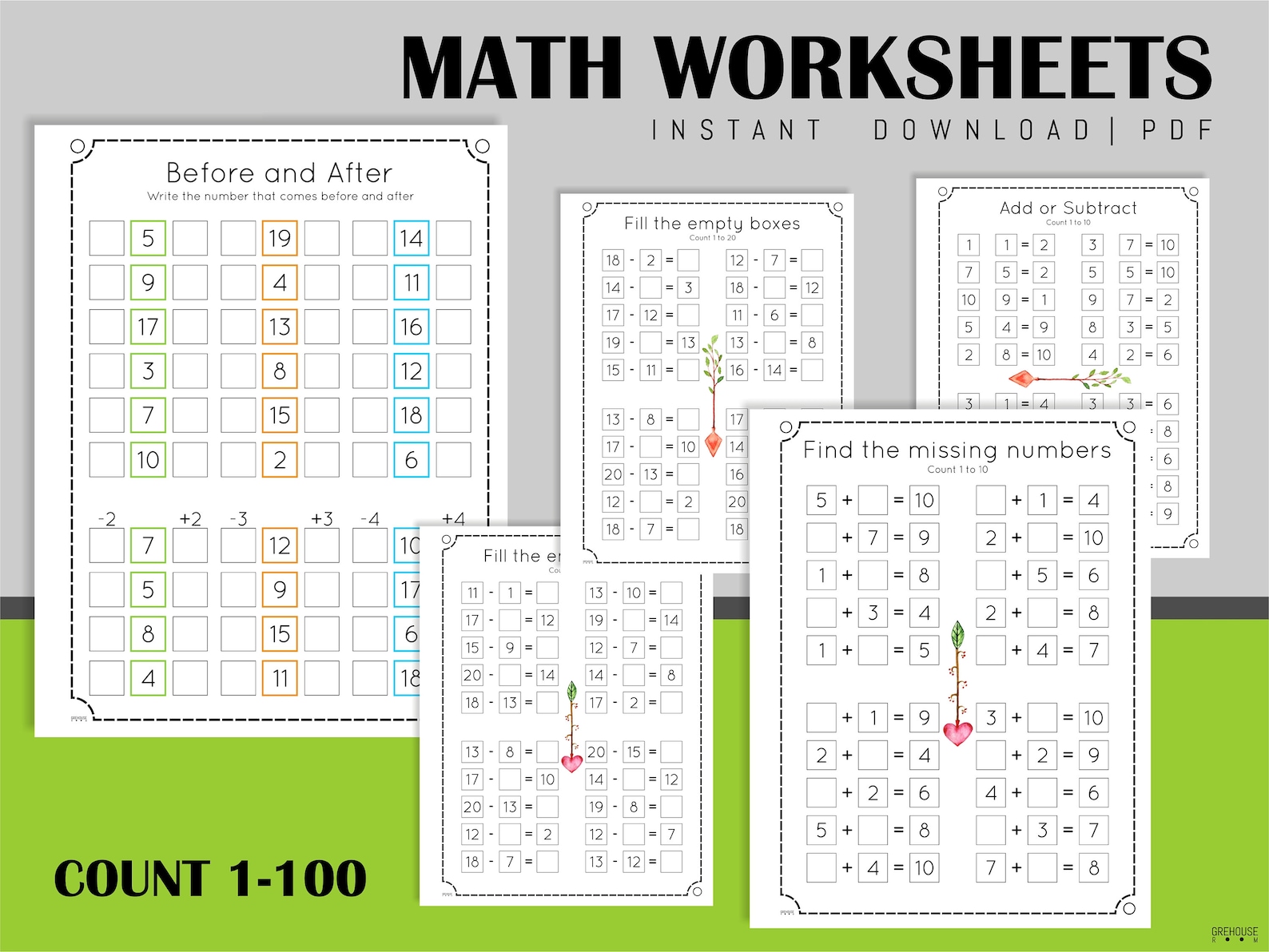 Grade 1 Homeschool Printables Workbook Practice Sheets - Etsy
