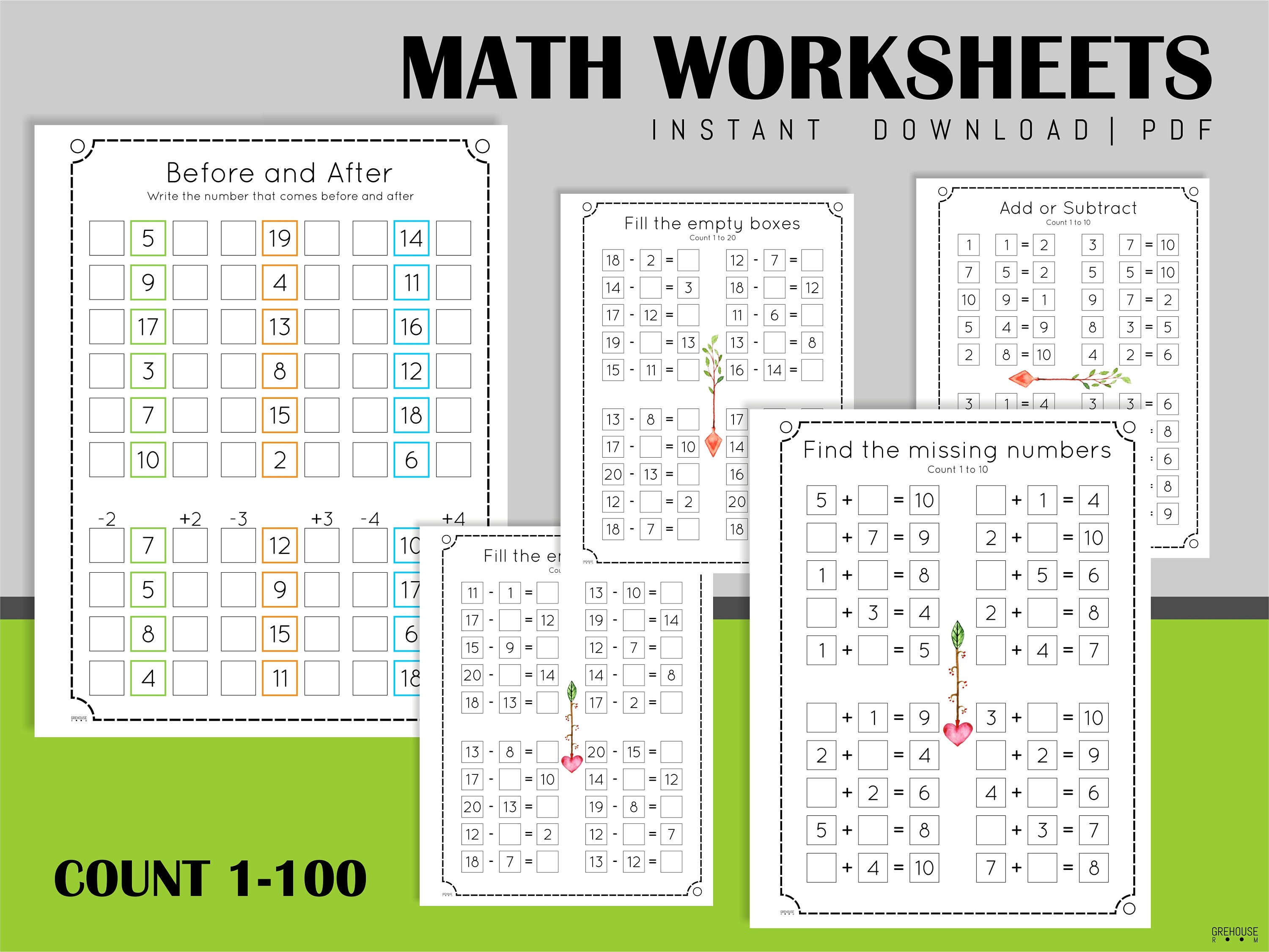Grade 1 Homeschool Printables Workbook Practice Sheets - Etsy
