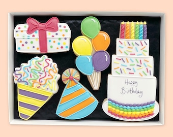 Personalised Birthday Iced Biscuits