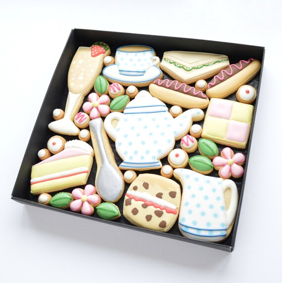 Afternoon Tea Biscuit Gift Box Etsy