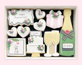 Anniversary Iced Biscuits