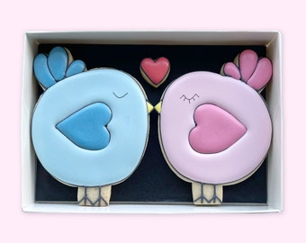 Love Bird Iced Biscuits