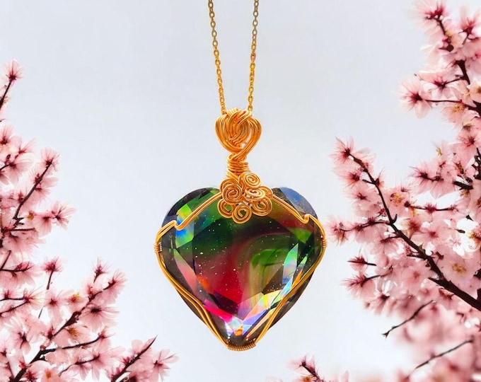 Featured listing image: Heart Rainbow Andara with connection to the Archangel energies Rainbow healing rays high energetic healing vibration 5+++ Transformation