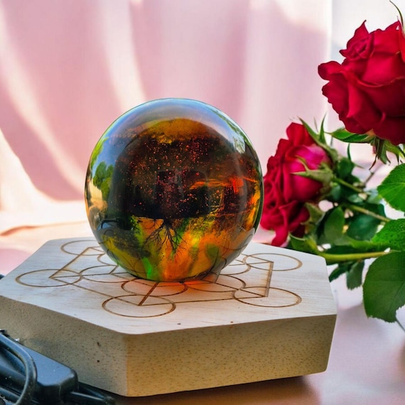Rainbow Crystal Ball Andara With Connection Archangel Rainbow Healing Rays  High-energy Healing Vibration Transformation 5++ High Vibration - Etsy  Israel