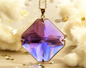 Ascendant Lilac Magician Stone Andara with connection to Elohim Arcturus & Diana highly energetic protective energy transformation 5+++