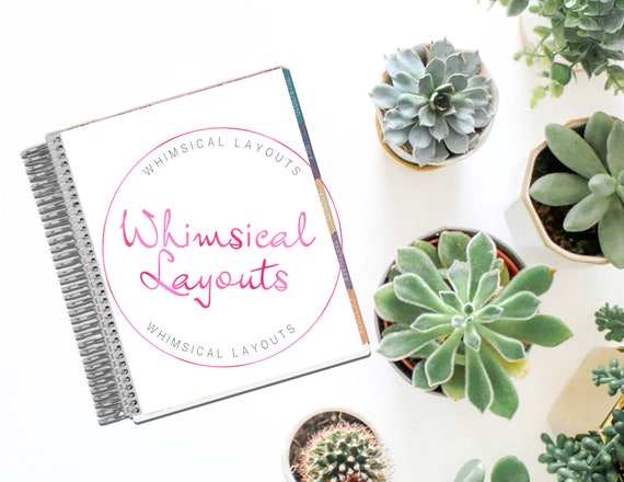 Styled Planner Cover Mockup Succulent Styled Background Etsy