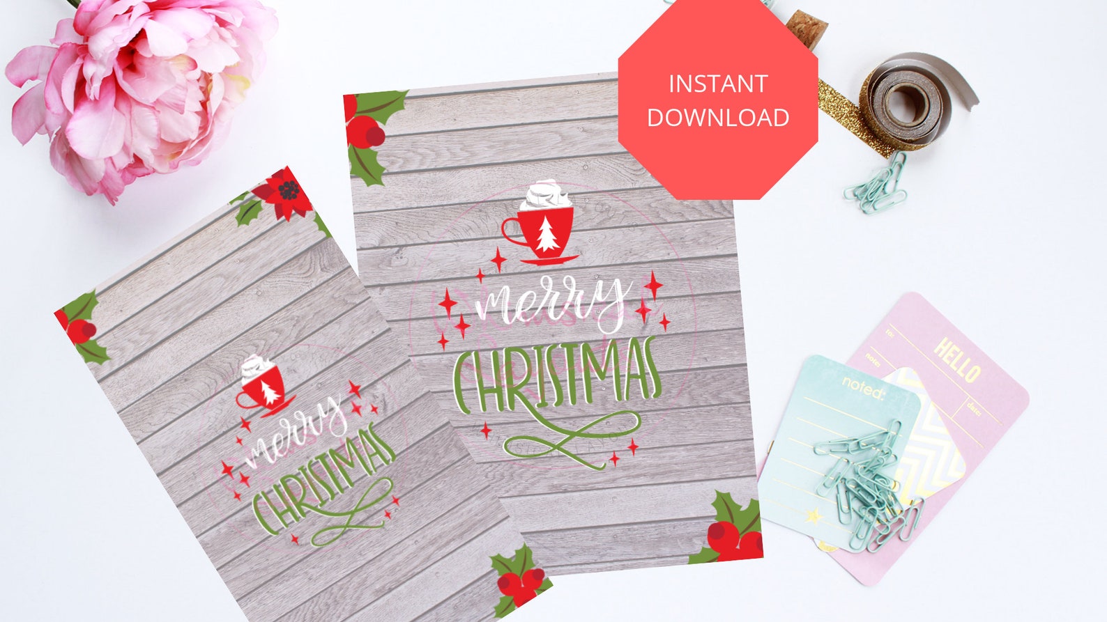 merry-christmas-happy-planner-classic-printable-cover-etsy