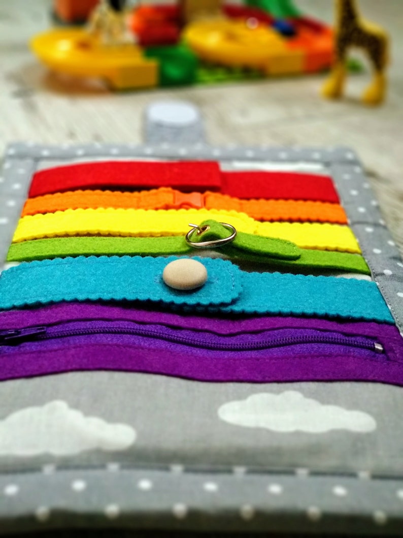 Busy blanket baby Fidget blanket busy board sensory Etsy