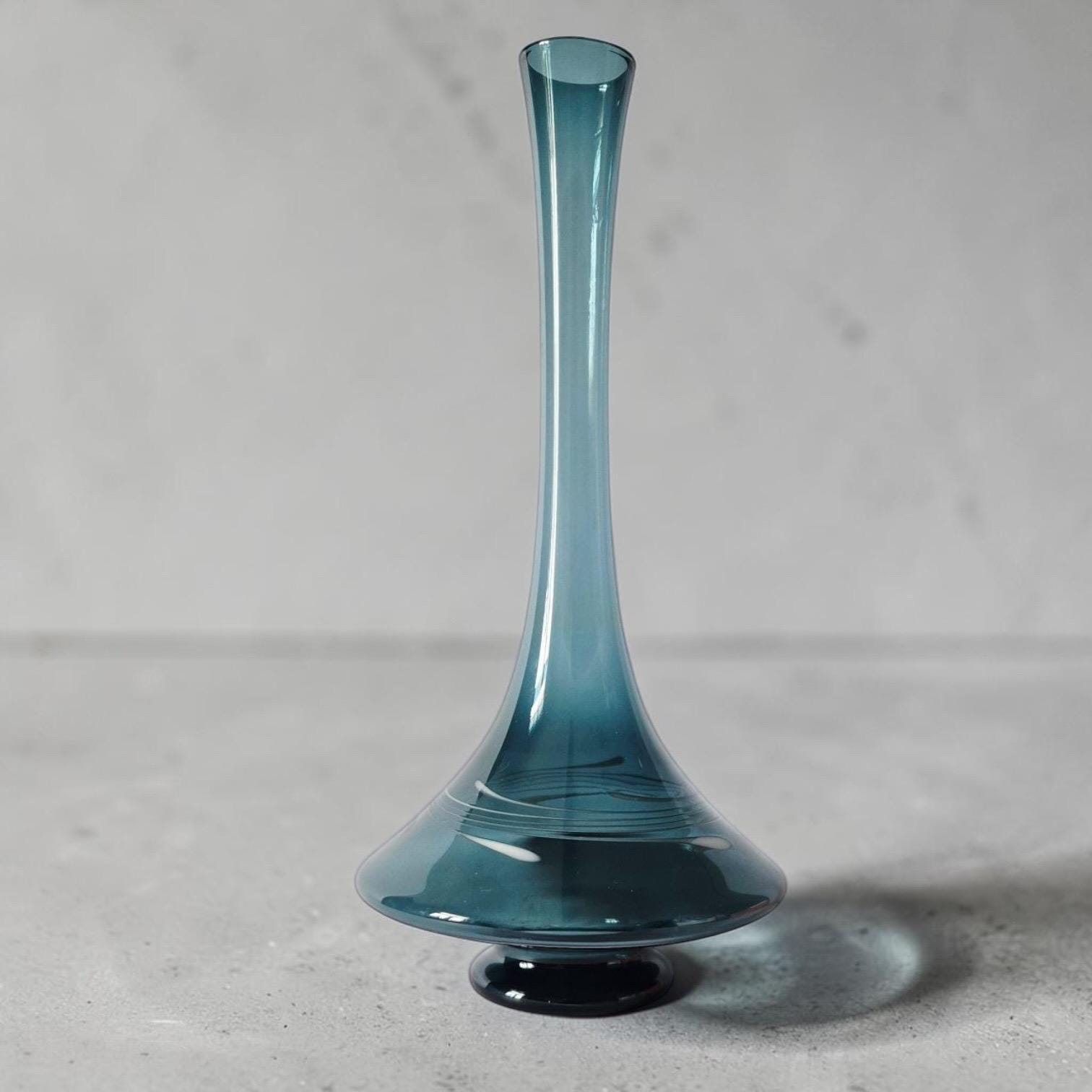 60s 東ドイツ Lauscha Glass ラウシャ ガラス 花瓶 Lauscha Glass