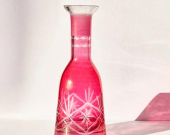 アンティーク ボヘミアンクリスタル花瓶 - Etsy 日本