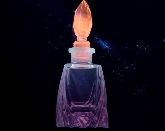 Desna Ingrid Pink Depression Perfume Bottle Art Deco Selenium Cadmium ...