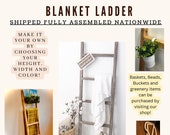 Blanket Ladder, Wooden Blanket ladder, Storage, Towel Rack, 4ft, 5ft, 6ft, 7ft