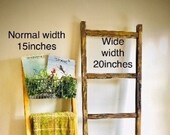 Blanket Ladder, Wooden Blanket ladder, Storage, Towel Rack, 4ft, 5ft, 6ft, 7ft