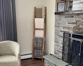 Blanket Ladder, Wooden Blanket ladder, Storage, Towel Rack, 4ft, 5ft, 6ft, 7ft