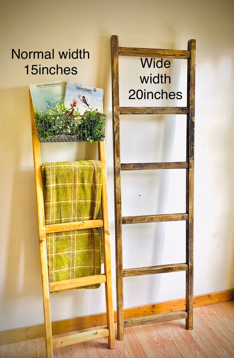 Blanket Ladder Wide Storage Ladder Stocking Ladder 6 Foot Etsy