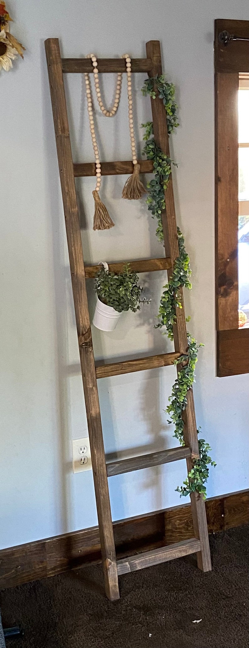 Rustic Blanket Ladder 6ft 7ft 8ft 4ft 5ft Etsy