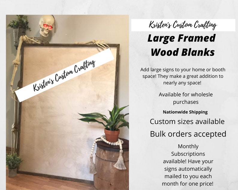 Bulk Framed Wooden Blanks Farmhouse Signs Blanks Framed Etsy