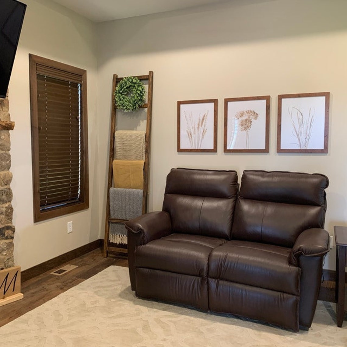 Blanket Ladder Tall Wood Quilt Rack 6ft Blanket Ladder 4ft Etsy