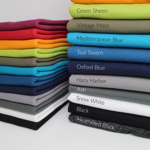 Solid Color Fleece Fabric Sold by Yard & Bolt Variety of Colors