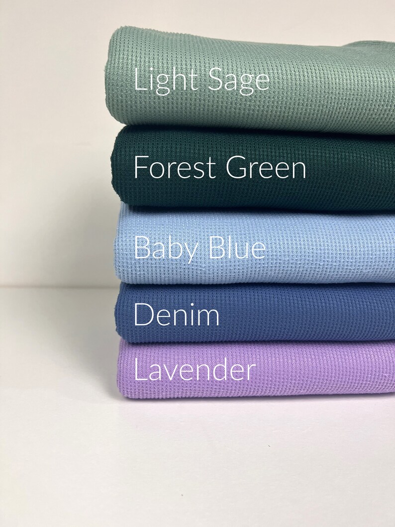 Thermal Knit Fabric, SOLIDS VARIETY, Plush/Insulated Fabric, Poly/Spandex Blend, image 2
