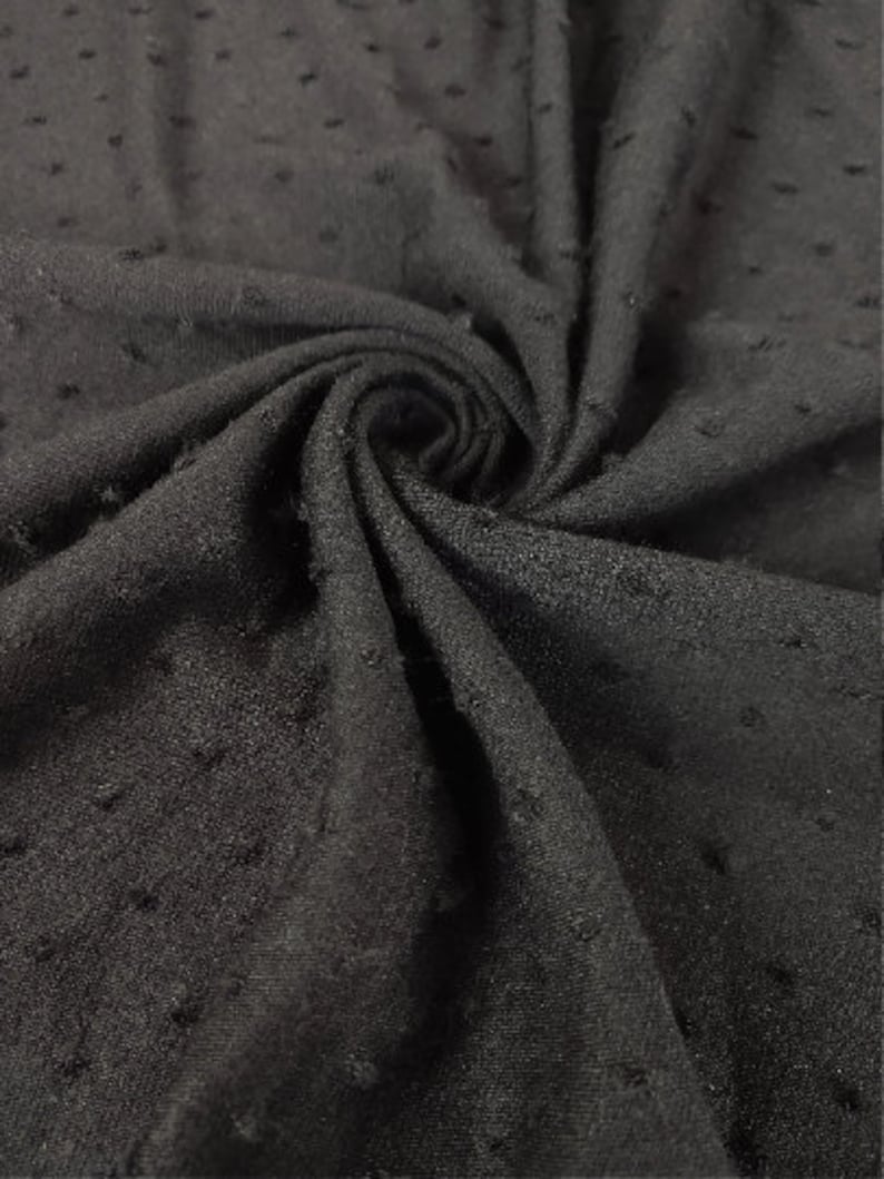 Swiss Dot Knit Jacquard Fabric SOLIDS VARIETY Fabric by the Etsy