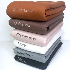 Alpine Sweatshirt Fleece Fabric, NEW 21 Colors, SOLIDS VARIETY, Micro Fleece Backing, Cotton/Polyester/Spandex Blend