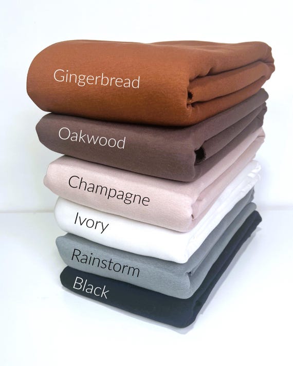 Alpine Sweatshirt Fleece Fabric, NEW 21 Colors, SOLIDS, Micro Fleece Backing, Cotton/Poly/Spandex