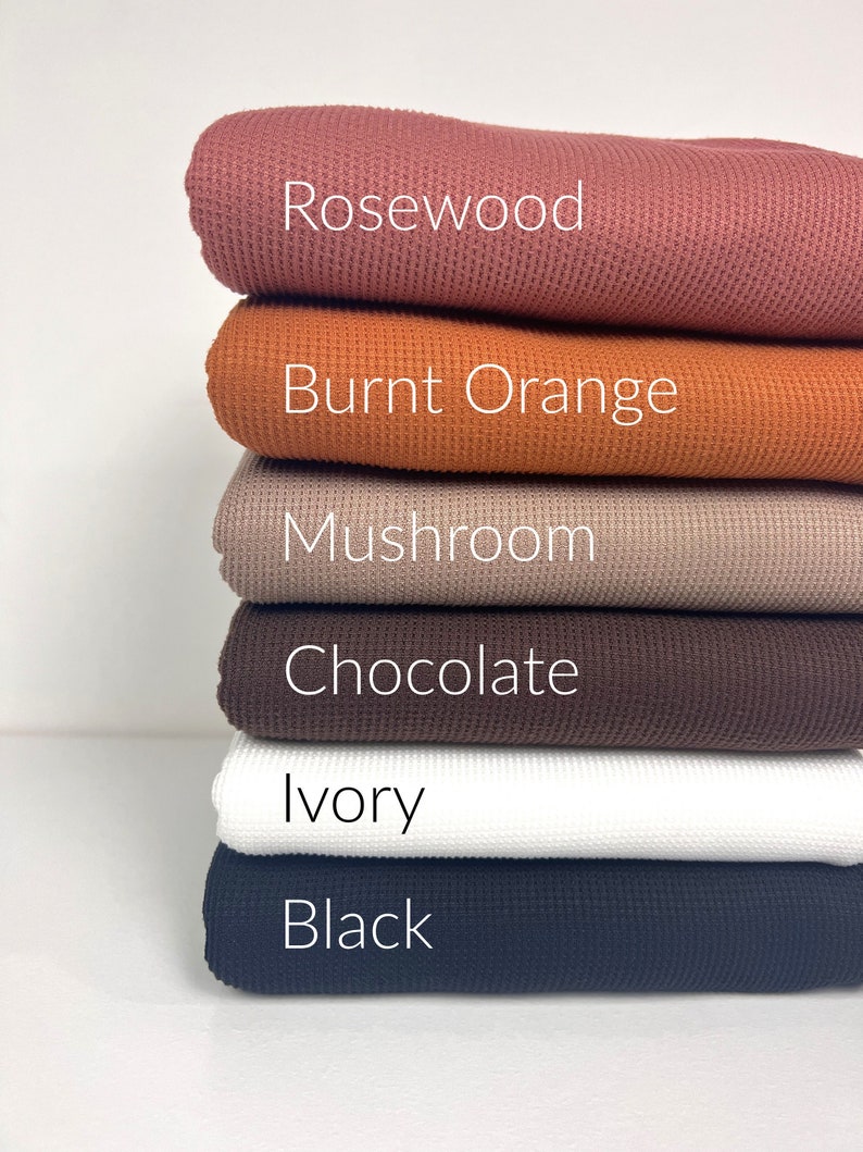 Thermal Knit Fabric, SOLIDS VARIETY, Plush/Insulated Fabric, Poly/Spandex Blend, image 1