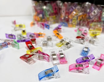100 Piece Sewing Clips, Quilting Wonder Clips, Available by Color