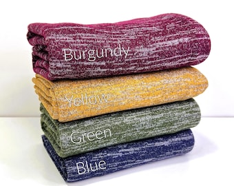 Hacci Knit, SOLIDS VARIETY with Silver Heathered Pattern, Rayon/Poly/Spandex Blend, , 185 GSM
