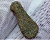 Rare Ancient Roman Votive Lead Axe Pendant - Circa 100AD