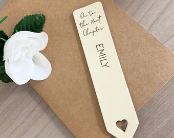 Handmade Personalised Leather Bookmark - Book Lover, Gifts for Him, Gifts for Her, Reading Gift, Custom Leather, Wedding / Anniversary Gift