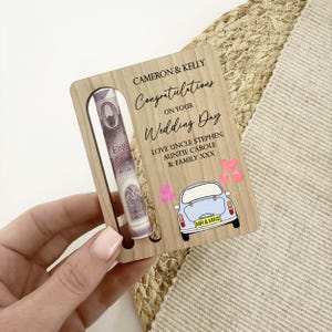 Wedding Day Gift, Personalised Wedding Gift, Money Wallet Gift, Mr & Mrs Gift, Couples Gift, Wedding Gift For Newlyweds