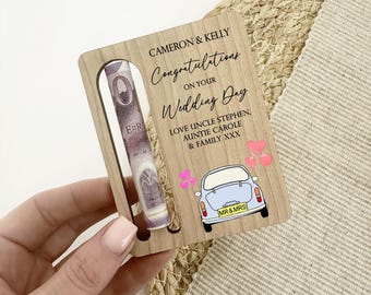 Wedding Day Gift, Personalised Wedding Gift, Money Wallet Gift, Mr & Mrs Gift, Couples Gift, Wedding Gift For Newlyweds