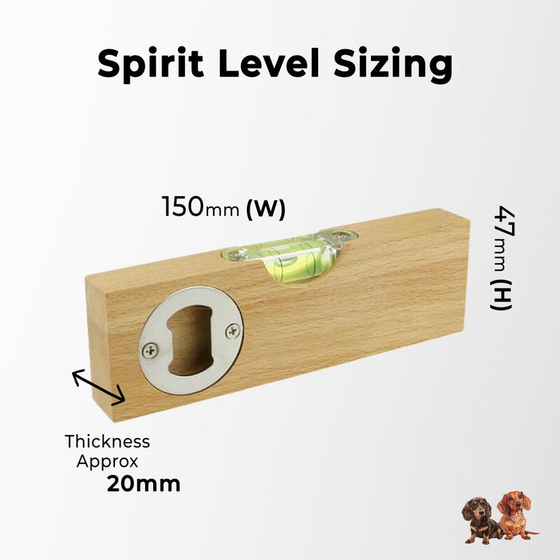 Personalized Grandad Spirit Level Bottle Opener | Handyman Tool Gift afbeelding 2