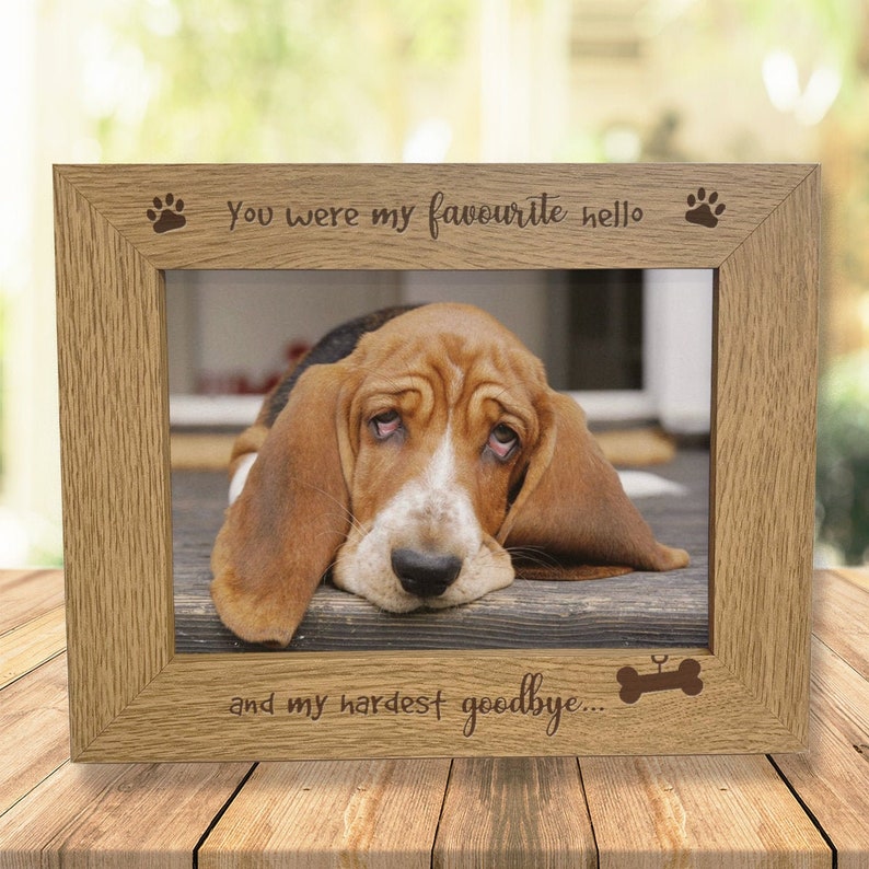 Pet Photo Frame in Loving Memory of Dog / Cat Pet Loss Etsy UK