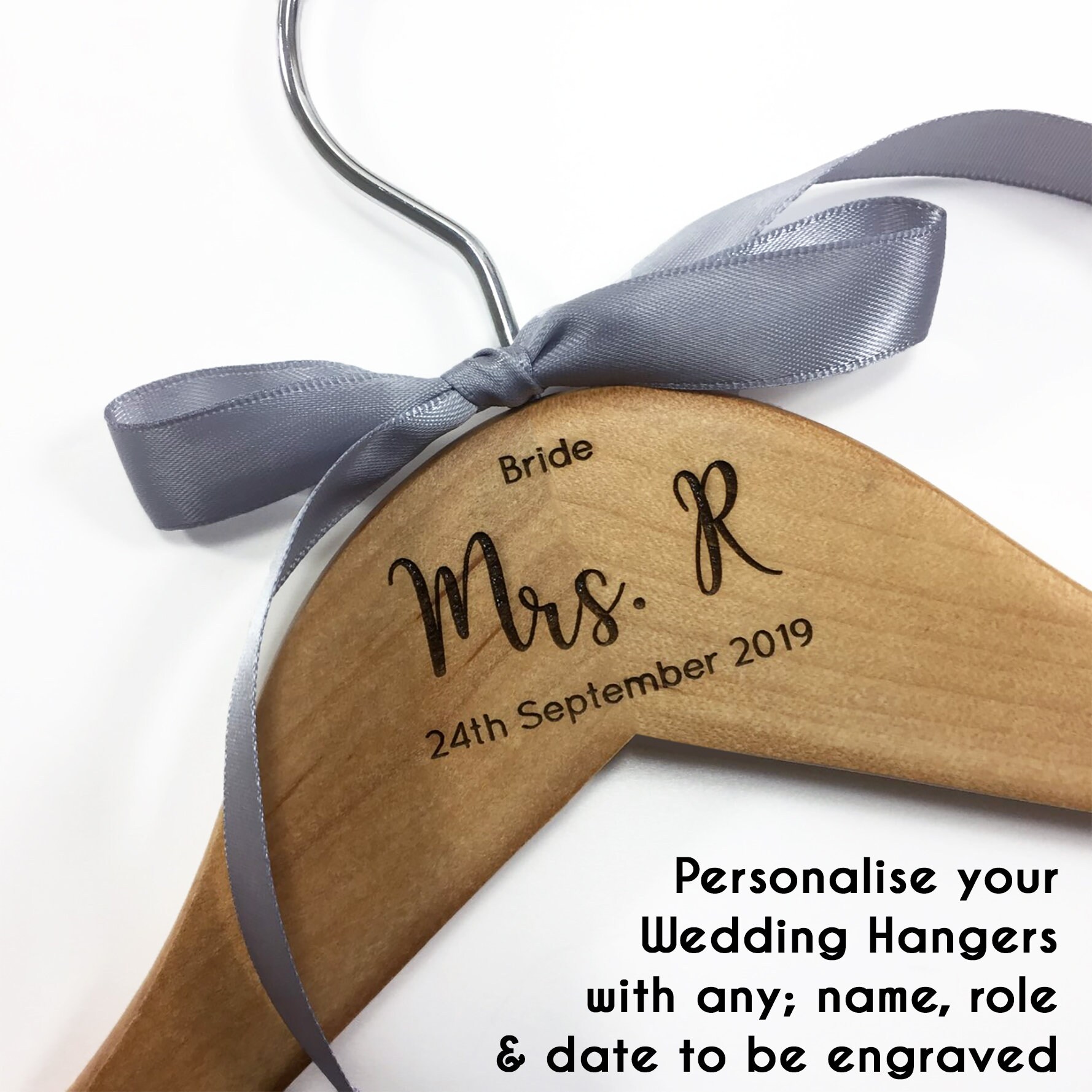 Personalised Engraved Dress Coat Hangers for Wedding Party Etsy