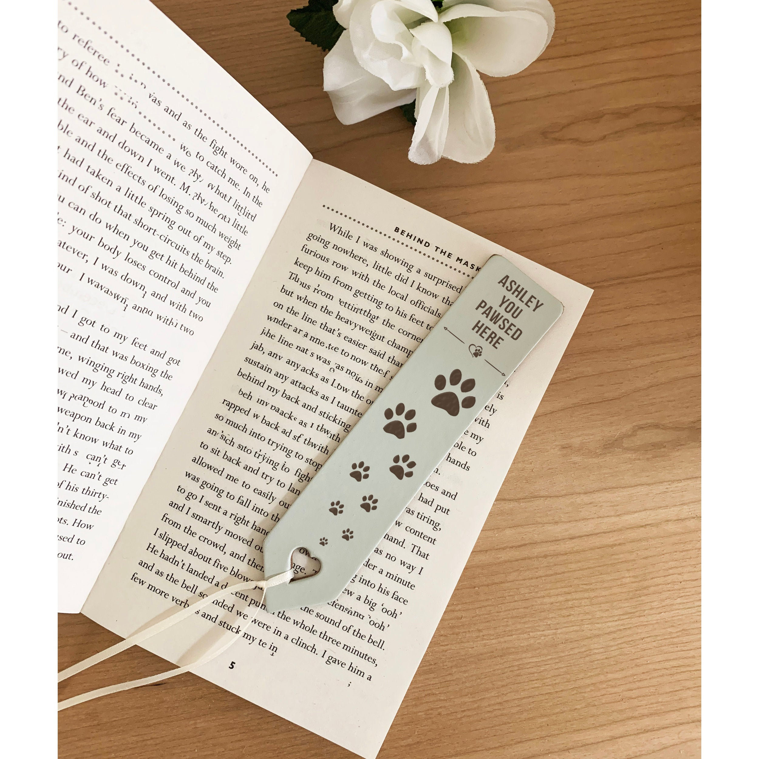 Personalised Bookmark Handmade in UK English Leather Etsy